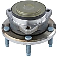 SET-MO513378-2 Front, Driver and Passenger Side Wheel Hub, 5 Lugs, With Bearing, 6.2L, 8Cyl, Problem Solver Series