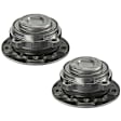 SET-MO513386-2 Front, Driver and Passenger Side Wheel Hub, 5 Lugs, Sensor Included