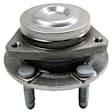 SET-MO513387-2 Front, Driver and Passenger Side Wheel Hub, 5 Lugs, With Bearing, Sensor Included