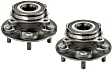 SET-MO513397-2 Front, Driver and Passenger Side Wheel Hub, 5 Lugs