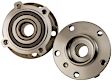 SET-MO513438-2 Front, Driver and Passenger Side Wheel Hub, 4 Lugs, With Bearing