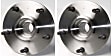 1994 Dodge Ram 1500 - Front, Driver and Passenger Side Wheel Hub, 5 Lugs, With Bearing, 4WD, Problem Solver Series