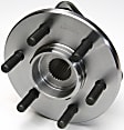 SET-MO515007-2 Front, Driver and Passenger Side Wheel Hub, 6 Lugs, With Bearing, Problem Solver Series