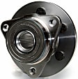 SET-MO515007-2 Front, Driver and Passenger Side Wheel Hub, 6 Lugs, With Bearing, Problem Solver Series
