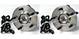 SET-MO515013-2 Front, Driver and Passenger Side Wheel Hub, 5 Lugs, With Bearing, 4WD, Problem Solver Series