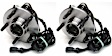 SET-MO515027-2 Front, Driver and Passenger Side Wheel Hub, 5 Lugs, With Bearing, 4WD, Problem Solver Series