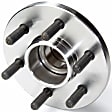 SET-MO515032-2 Front, Driver and Passenger Side Wheel Hub, 6 Lugs, With Bearing, RWD, Problem Solver Series