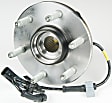 SET-MO515036-2 Front, Driver and Passenger Side Wheel Hub, 6 Lugs, With Bearing, Problem Solver Series
