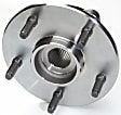 SET-MO515038-2 Front, Driver and Passenger Side Wheel Hub, 5 Lugs, With Bearing, 4WD, Problem Solver Series