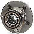SET-MO515038-2 Front, Driver and Passenger Side Wheel Hub, 5 Lugs, With Bearing, 4WD, Problem Solver Series