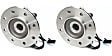 SET-MO515041-2 Front, Driver and Passenger Side Wheel Hub, 8 Lugs, With Bearing, Problem Solver Series