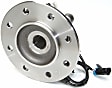 SET-MO515041-2 Front, Driver and Passenger Side Wheel Hub, 8 Lugs, With Bearing, Problem Solver Series