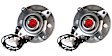 SET-MO515043-2 Front, Driver and Passenger Side Wheel Hub, 6 Lugs, With Bearing, 4WD, Problem Solver Series