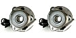 SET-MO515052-2 Front, Driver and Passenger Side Wheel Hub, 5 Lugs, With Bearing, Problem Solver Series