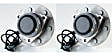 2009 GMC Savana 1500 - Front, Driver and Passenger Side Wheel Hub,  with 6 Stud Hub, RWD, Standard Cargo Van, 6 Lugs, With Bearing, Problem Solver Series