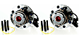SET-MO515056-2 Front, Driver and Passenger Side Wheel Hub, 8 Lugs, With Bearing, 4WD, Problem Solver Series