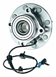SET-MO515058-2 Front, Driver and Passenger Side Wheel Hub, 8 Lugs, With Bearing, Problem Solver Series