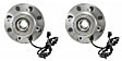 SET-MO515061-2 Front, Driver and Passenger Side Wheel Hub, 8 Lugs, With Bearing, 4WD