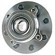 SET-MO515062-2 Front, Driver and Passenger Side Wheel Hub, 8 Lugs, With Bearing, 4WD, Problem Solver Series