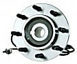 SET-MO515063-2 Front, Driver and Passenger Side Wheel Hub, 8 Lugs, With Bearing, 4WD, Problem Solver Series