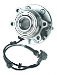 SET-MO515065-2 Front, Driver and Passenger Side Wheel Hub, 6 Lugs, With Bearing, 4WD, Problem Solver Series
