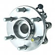 SET-MO515065-2 Front, Driver and Passenger Side Wheel Hub, 6 Lugs, With Bearing, 4WD, Problem Solver Series