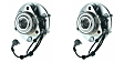 SET-MO515066-2 Front, Driver and Passenger Side Wheel Hub, 6 Lugs, With Bearing, Problem Solver Series