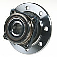 SET-MO515070-2 Front, Driver and Passenger Side Wheel Hub, 8 Lugs, With Bearing, Problem Solver Series