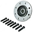 SET-MO515070-2 Front, Driver and Passenger Side Wheel Hub, 8 Lugs, With Bearing, Problem Solver Series