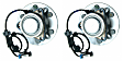 SET-MO515071-2 2-Wheel Set Front, Driver and Passenger Side Wheel Hubs, includes Bearing, Rear Wheel Drive, 6 Stud Hub, For Models with 17 in. Wheels