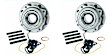 SET-MO515081-2 Front, Driver and Passenger Side Wheel Hub, 8 Lugs, With Bearing, Problem Solver Series