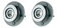 SET-MO515084-2 Front, Driver and Passenger Side Wheel Hub, 5 Lugs, With Bearing, RWD, Problem Solver Series
