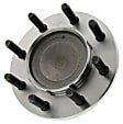 SET-MO515089-2 Front, Driver and Passenger Side Wheel Hub, 8 Lugs, With Bearing, RWD, Problem Solver Series