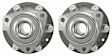 SET-MO515090-2 Front, Driver and Passenger Side Wheel Hub, 6 Lugs, With Bearing, Problem Solver Series