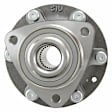 SET-MO515090-2 Front, Driver and Passenger Side Wheel Hub, 6 Lugs, With Bearing, Problem Solver Series