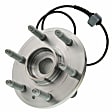 SET-MO515096-2 Front, Driver and Passenger Side Wheel Hub, 6 Lugs, With Bearing,, Problem Solver Series