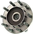 SET-MO515102-2 Front, Driver and Passenger Side Wheel Hub, 10 Lugs, With Bearing, Problem Solver Series