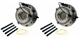 SET-MO515115-2 Front, Driver and Passenger Side Wheel Hub, 10 Lugs, With Bearing, Problem Solver Series