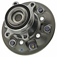 SET-MO515120-2 Front, Driver and Passenger Side Wheel Hub, 6 Lugs, With Bearing, RWD, Problem Solver Series