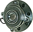 SET-MO515122-2 Front, Driver and Passenger Side Wheel Hub, 8 Lugs, With Bearing, 4WD, Problem Solver Series