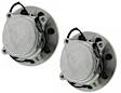 SET-MO515123-2 Front, Driver and Passenger Side Wheel Hub, 8 Lugs, With Bearing, RWD, Problem Solver Series