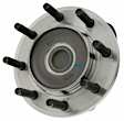 SET-MO515123-2 Front, Driver and Passenger Side Wheel Hub, 8 Lugs, With Bearing, RWD, Problem Solver Series