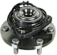 SET-MO515127-2 Front, Driver and Passenger Side Wheel Hub, 6 Lugs, With Bearing, 5.6L, 8Cyl, Problem Solver Series