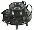 SET-MO515128-2 Front, Driver and Passenger Side Wheel Hub, 6 Lugs, With Bearing, Problem Solver Series