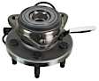 SET-MO515129-2 Front, Driver and Passenger Side Wheel Hub, 5 Lugs, With Bearing, 4WD, Problem Solver Series