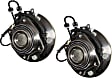 SET-MO515136-2 Front, Driver and Passenger Side Wheel Hub, 5 Lugs, With Bearing, Problem Solver Series