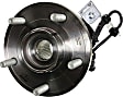 SET-MO515136-2 Front, Driver and Passenger Side Wheel Hub, 5 Lugs, With Bearing, Problem Solver Series