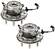 2015 GMC Sierra 2500 HD - Front, Driver and Passenger Side Wheel Hub, 4WD, 8 Lugs, With Bearing, Problem Solver Series