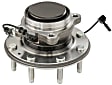 SET-MO515146-2 Front, Driver and Passenger Side Wheel Hub, 8 Lugs, With Bearing, RWD, Problem Solver Series