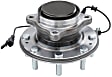 SET-MO515147-2 Front, Driver and Passenger Side Wheel Hub, 8 Lugs, With Bearing, RWD, Problem Solver Series